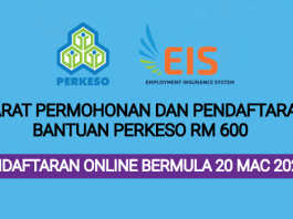 Panduan Terkini Syarat Permohonan dan Pendaftaran Bantuan Perkeso Rm600